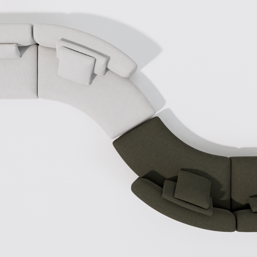 MDF Italia Cosy Curve Sofa