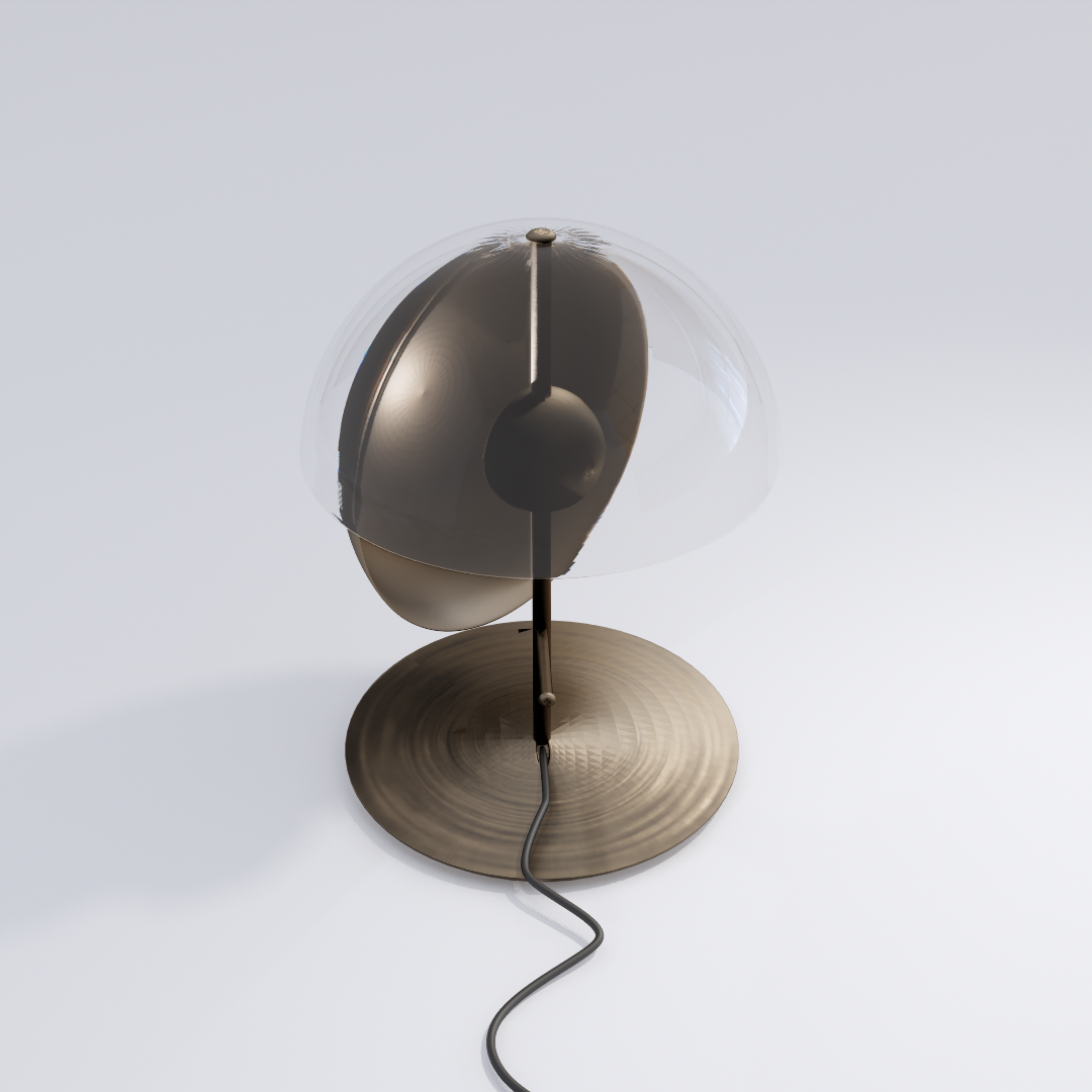 Modern Metal Table Lamp 3D Model