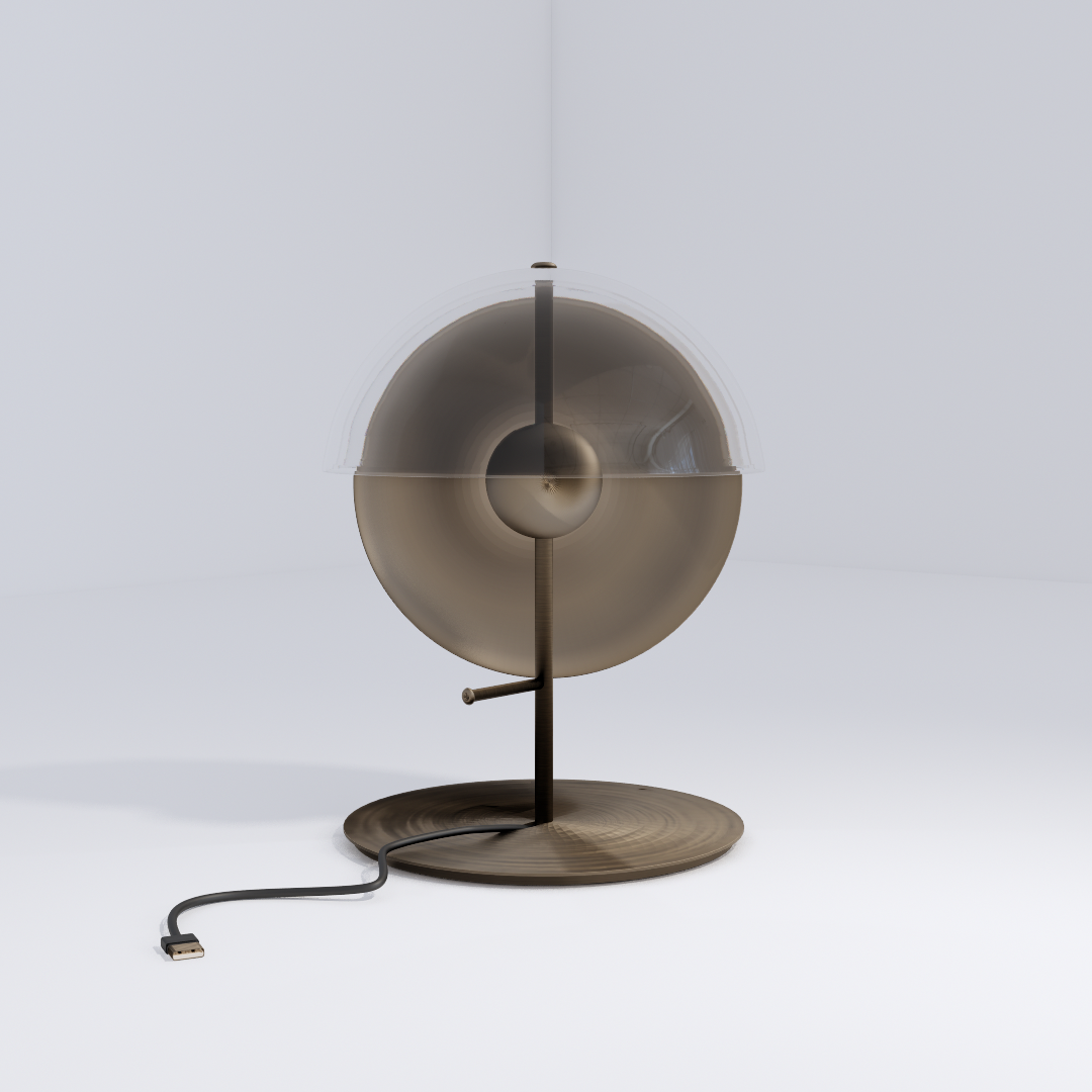 Modern Metal Table Lamp 3D Model