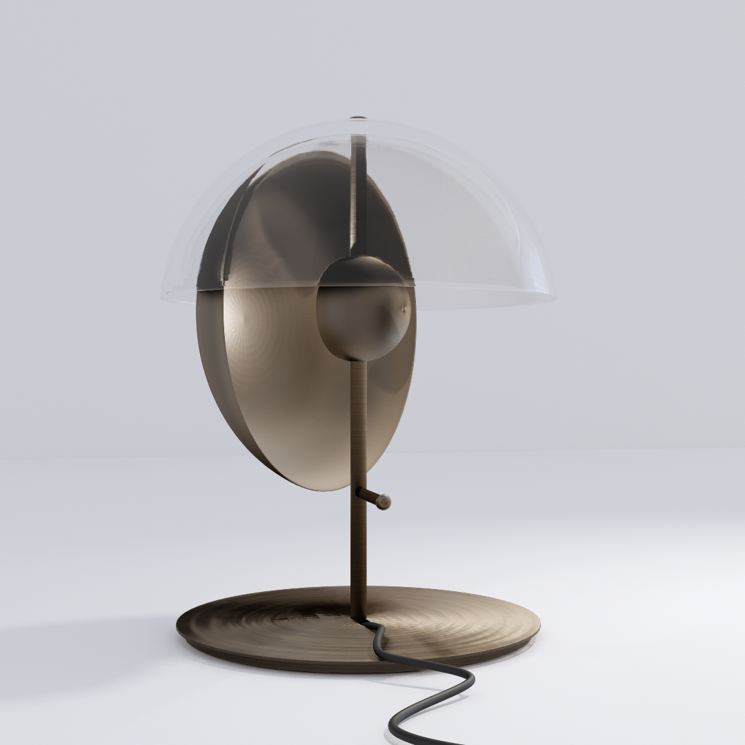 Modern Metal Table Lamp 3D Model