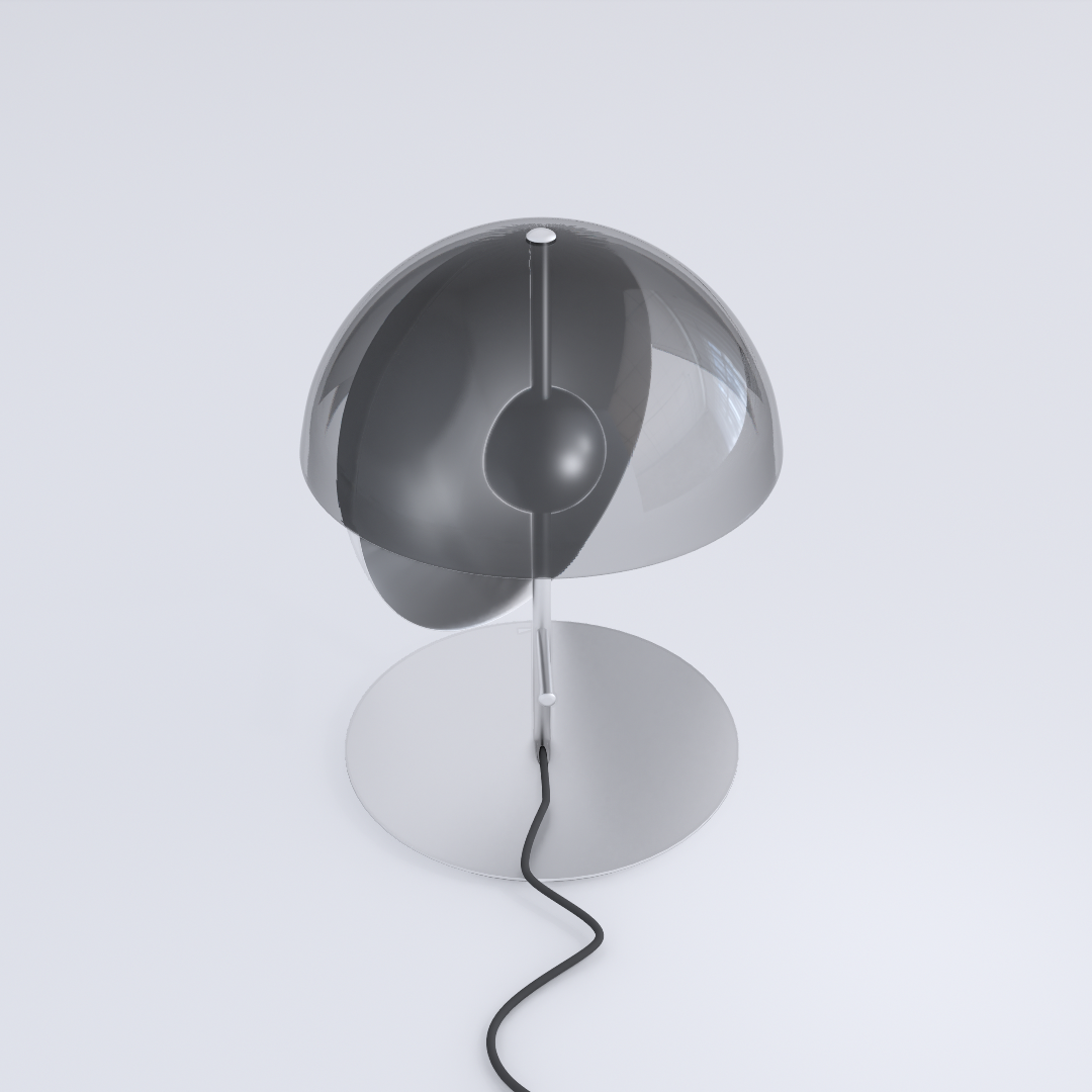Modern Metal Table Lamp 3D Model